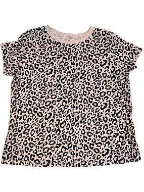 Torrid Leopard Print Short Sleeve Size 0 XL TShirt AOP super soft knit stretch